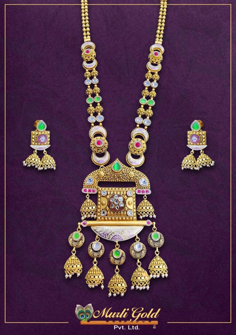 Shahi meena haar with earrings