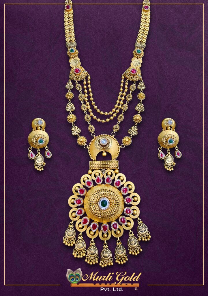 Gold 22 carat Kundan Bridal Set